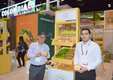 Novacampo's Jorge Riana and Hamet Lopez have been exporting golden berries from Colombia to the US for the past 3 years and are at the show to increase their exports.